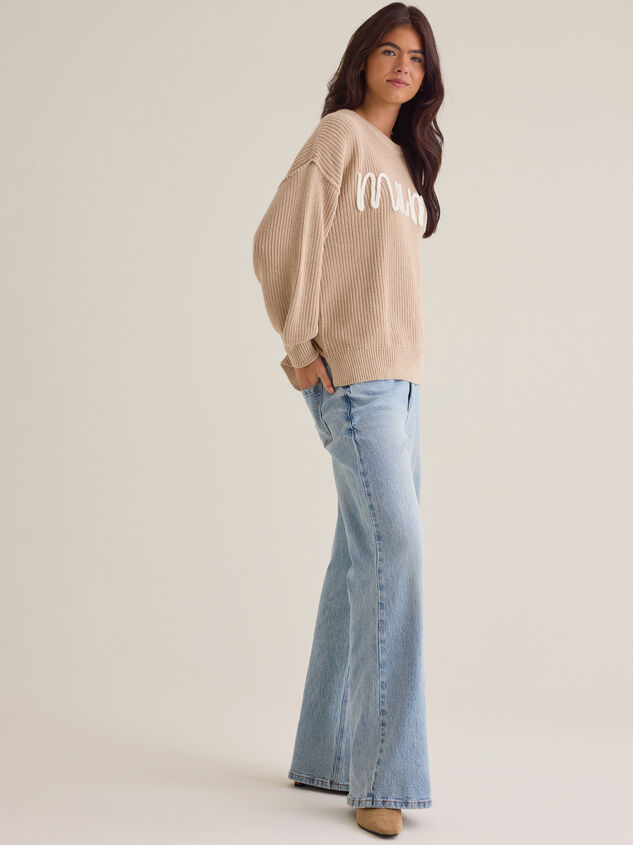 Maeve Mama Topstitch Sweater Detail 5 - AS Kids