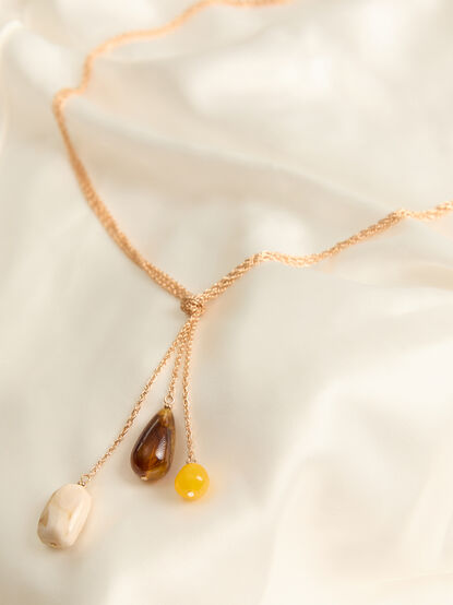 Chain Knot Y Necklace - AS Kids