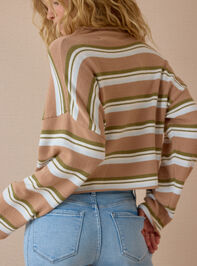 Miller Multi Stripe Cardigan Detail 6 - AS Kids