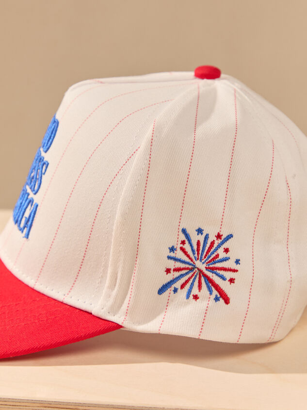 God Bless America Trucker Hat Detail 3 - AS Kids