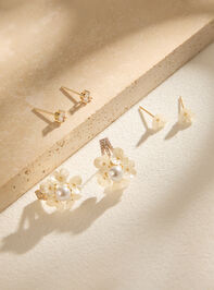 Flower Pearl Cluster Earring Set - ALTAR'D STATE KIDS