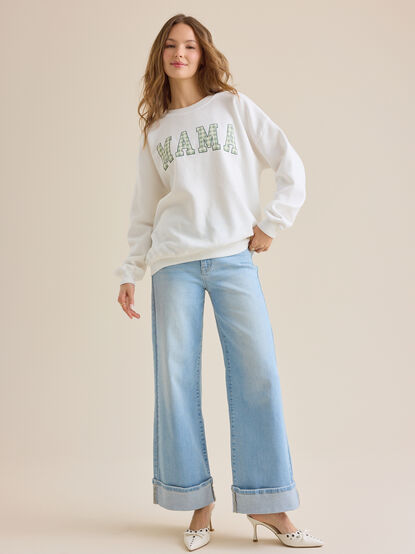 Mama Gingham Pullover - ALTAR'D STATE KIDS