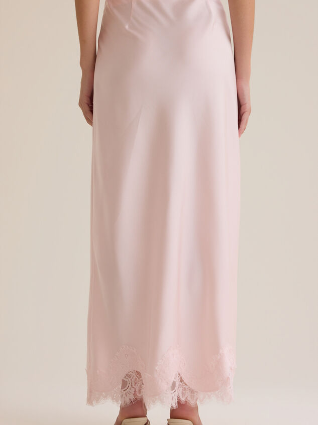 Lilou Lace Satin Midi Skirt Detail 6 - ALTAR'D STATE KIDS