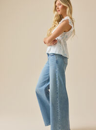 Emma Lace Trim Floral Top Detail 4 - ALTAR'D STATE KIDS