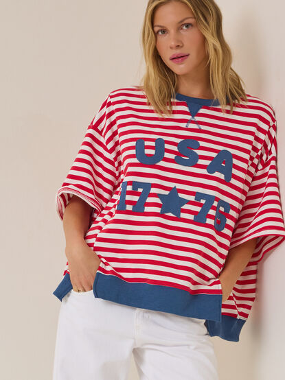 USA 1776 Striped Tee - ALTAR'D STATE KIDS