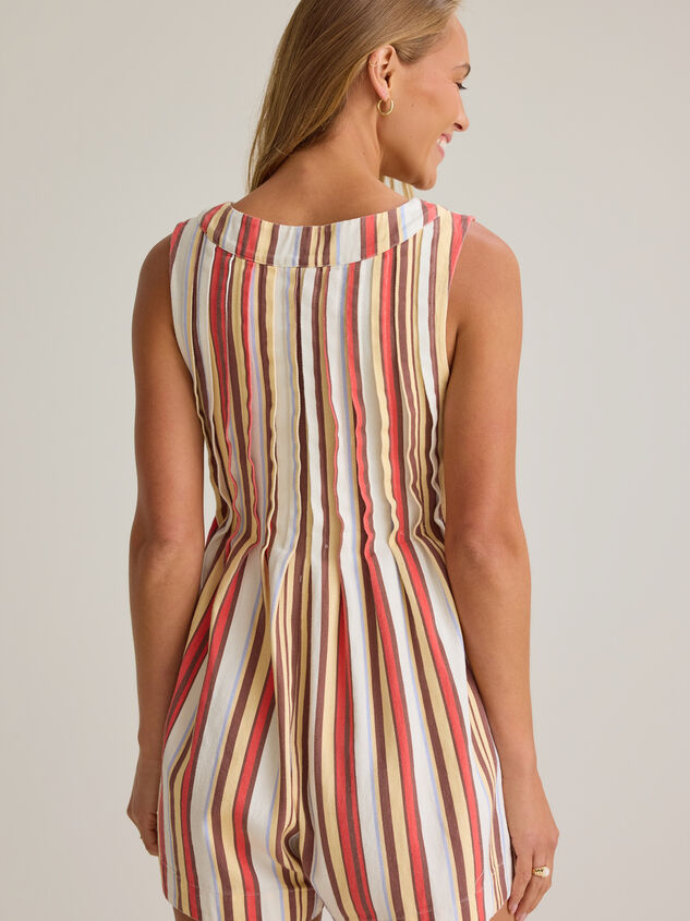 Evie Stripe Romper Detail 5 - AS Kids