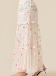 Ambrose Floral Embroidered Maxi Skirt Detail 4 - ALTAR'D STATE KIDS