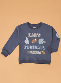 Dad's Football Buddy Crewneck Detail 2 - AS Kids