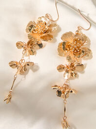 Floral Drop Earrings Detail 2 - AS Kids