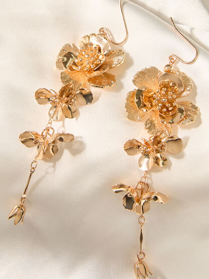 Floral Drop Earrings - AS Kids