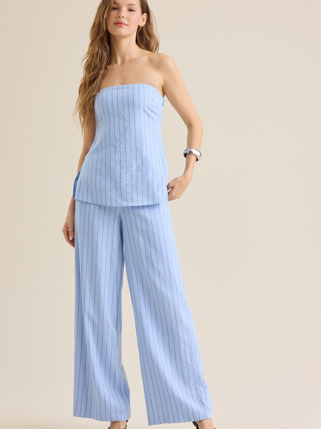 Natalie Striped Linen Tube Top - ALTAR'D STATE KIDS