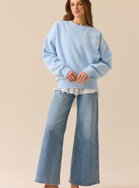 Make Heaven Crowded Graphic Sweatshirt Detail 2 - ALTAR'D STATE KIDS