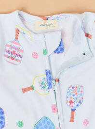 Floral Pickleball Footie Detail 3 - ALTAR'D STATE KIDS