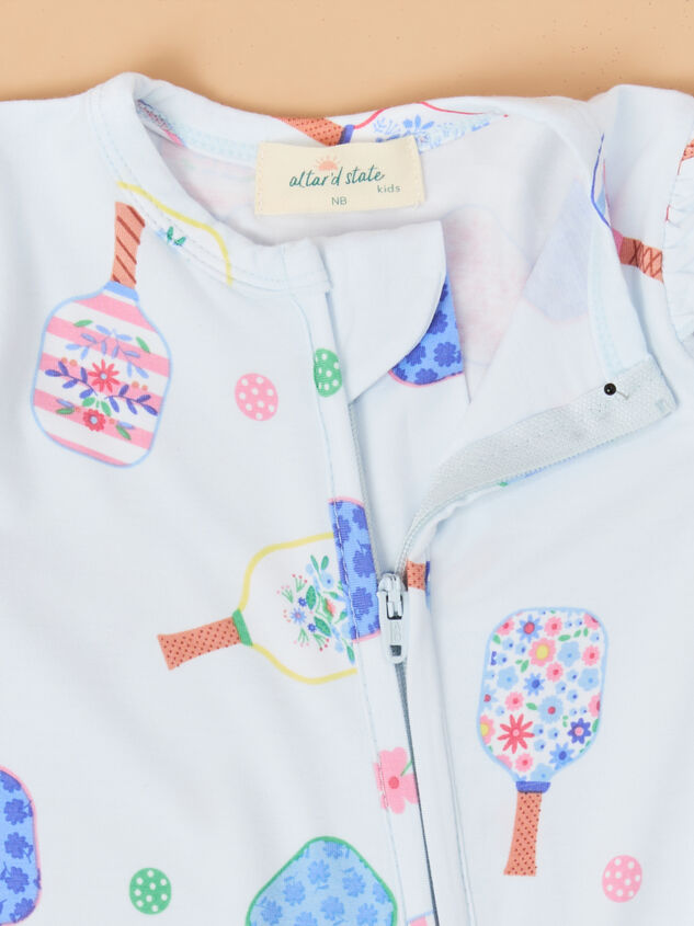 Floral Pickleball Footie Detail 3 - ALTAR'D STATE KIDS