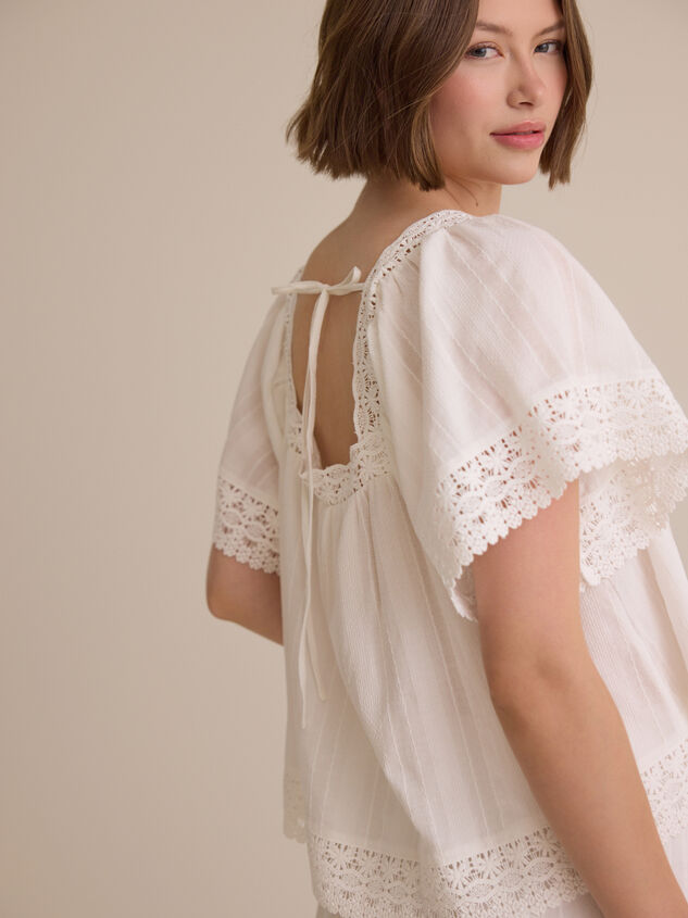 Isolde Lace Baby Doll Top Detail 6 - AS Kids