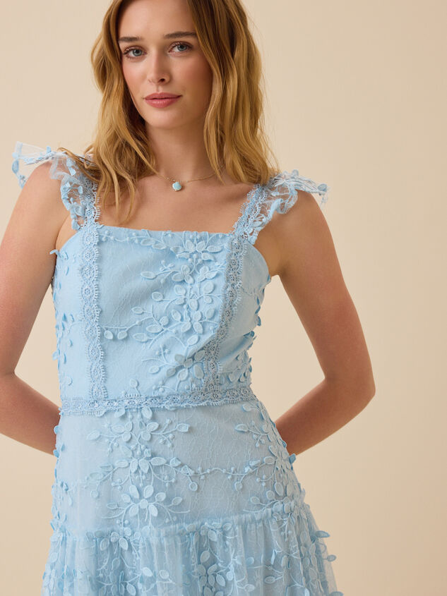 Kallie Lace Tiered Maxi Dress Detail 3 - ALTAR'D STATE KIDS