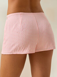 Cierra Gingham Mini Skort Detail 5 - ALTAR'D STATE KIDS