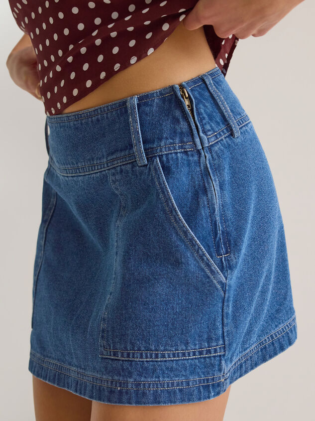Karsen Denim Mini Skirt Detail 3 - AS Kids