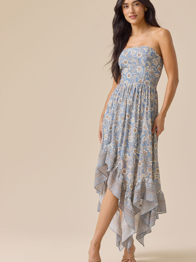 Cleo Strapless Floral Midi Dress - ALTAR'D STATE KIDS