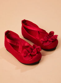Ruby Red Ballet Flat Detail 2 - AS Kids