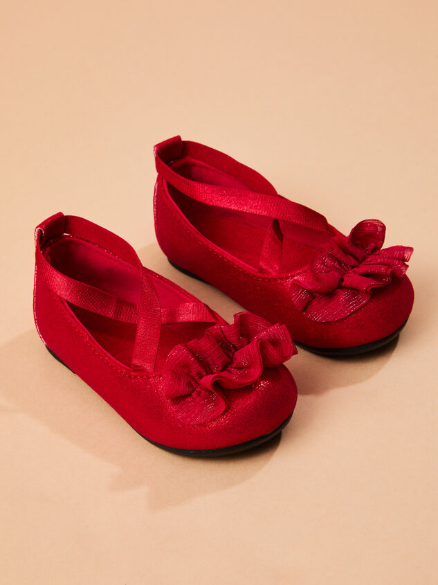Ruby Red Ballet Flat Detail 2 - AS Kids