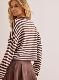 Major Stripe Button Cardigan Detail 5 - AS Kids