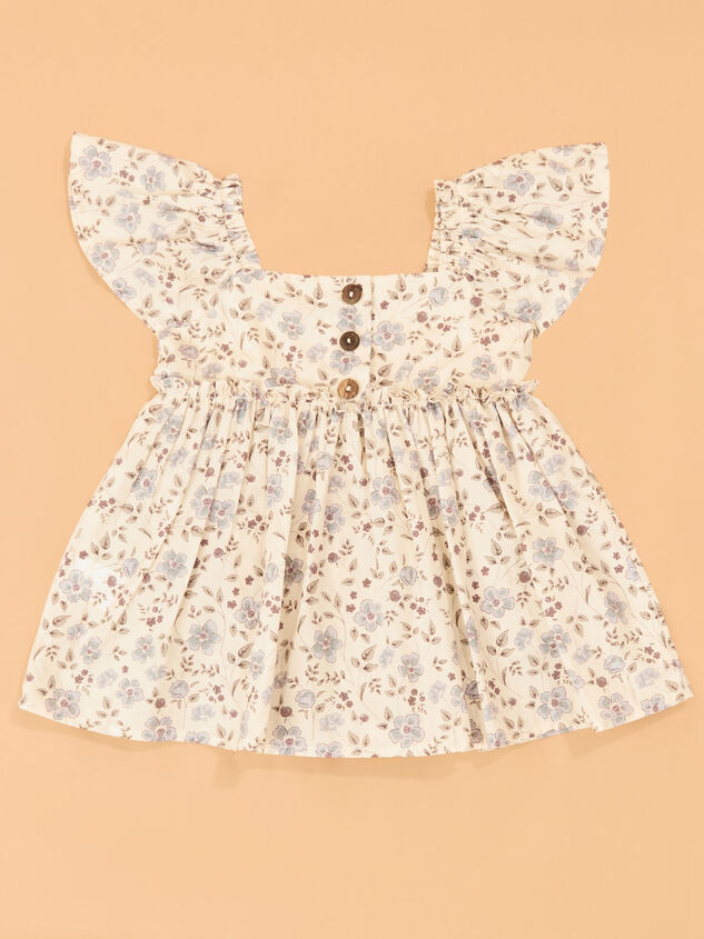Kayela Floral Baby Dress Detail 5 - AS Kids