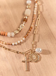 Sienna Layered Necklace Detail 2 - AS Kids
