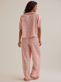 Emma Floral Mama Pajama Set Detail 6 - AS Kids
