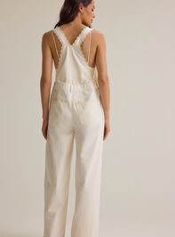 Ivy Lace Trim Overalls Detail 5 - AS Kids