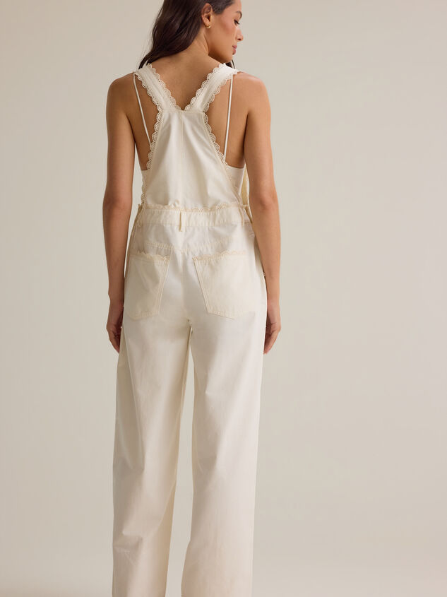 Ivy Lace Trim Overalls Detail 5 - AS Kids