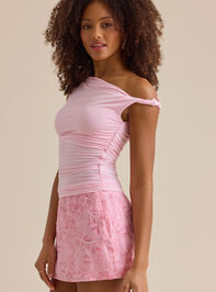 Annie Asymmetrical Twist Neck Top Detail 3 - ALTAR'D STATE KIDS