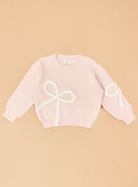 Braided Bow Sweater - AS Kids