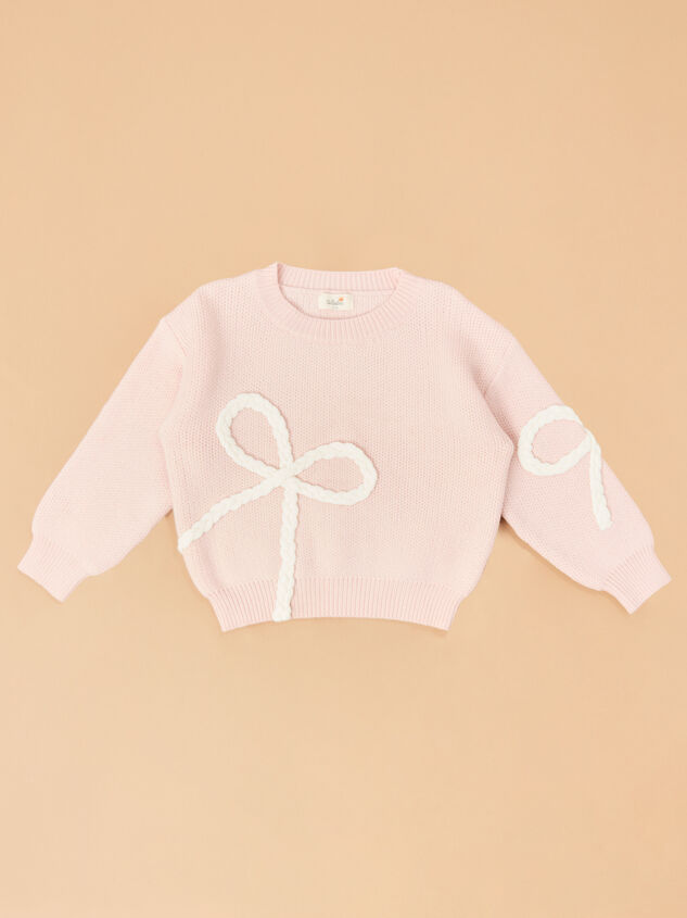 Braided Bow Sweater - AS Kids