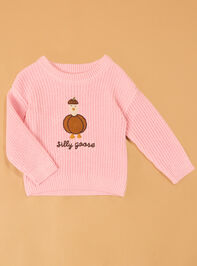 Sydney Silly Goose Pumpkin Sweater - AS Kids