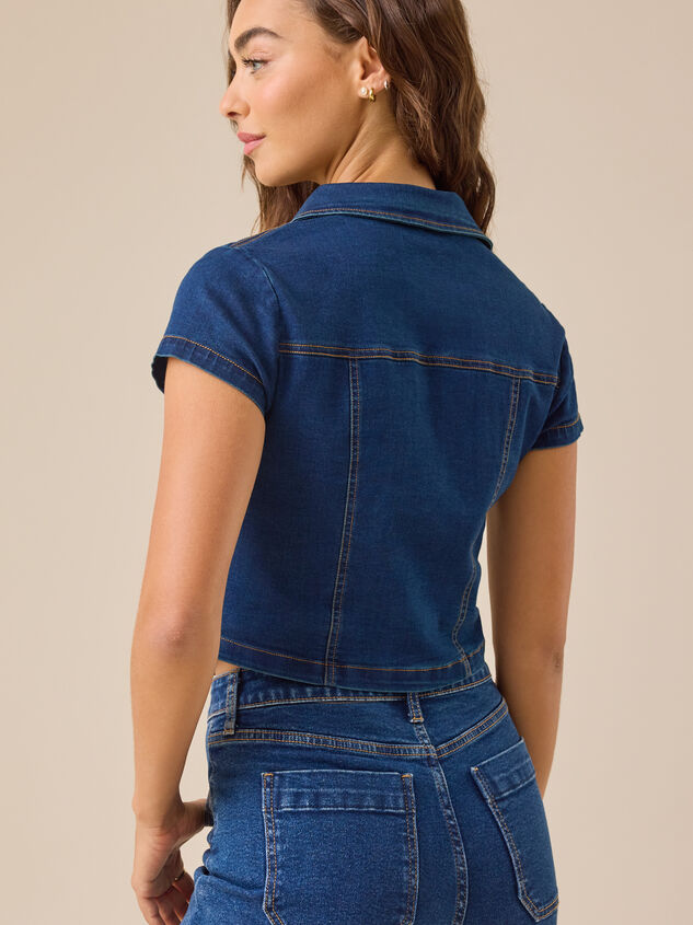 Sadie Denim Top Detail 5 - ALTAR'D STATE KIDS