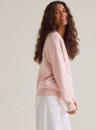 Briar Braided Bow Mama Sweater Detail 5 - AS Kids