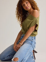 Senna Asymmetrical Neck Top Detail 4 - AS Kids