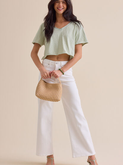 Vera Cropped Lace Tee - ALTAR'D STATE KIDS