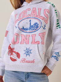 Locals Only Fleece Hoodie Detail 2 - AS Kids