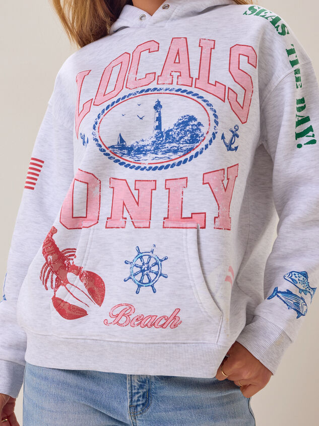 Locals Only Fleece Hoodie Detail 2 - AS Kids