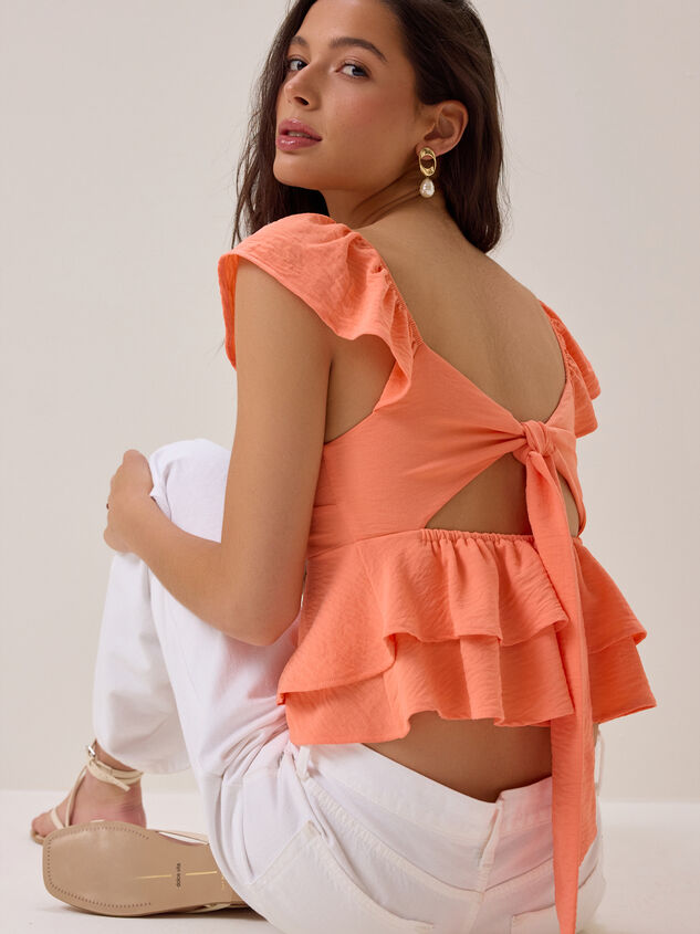 Cressida Flutter Sleeve Babydoll Top - AS Kids