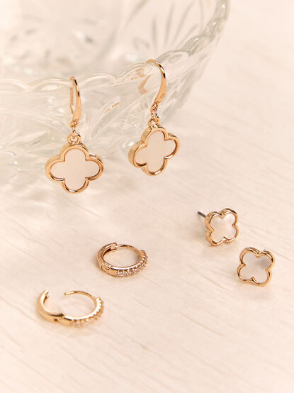 Pearl Clover Dangle Earrings - AS Kids