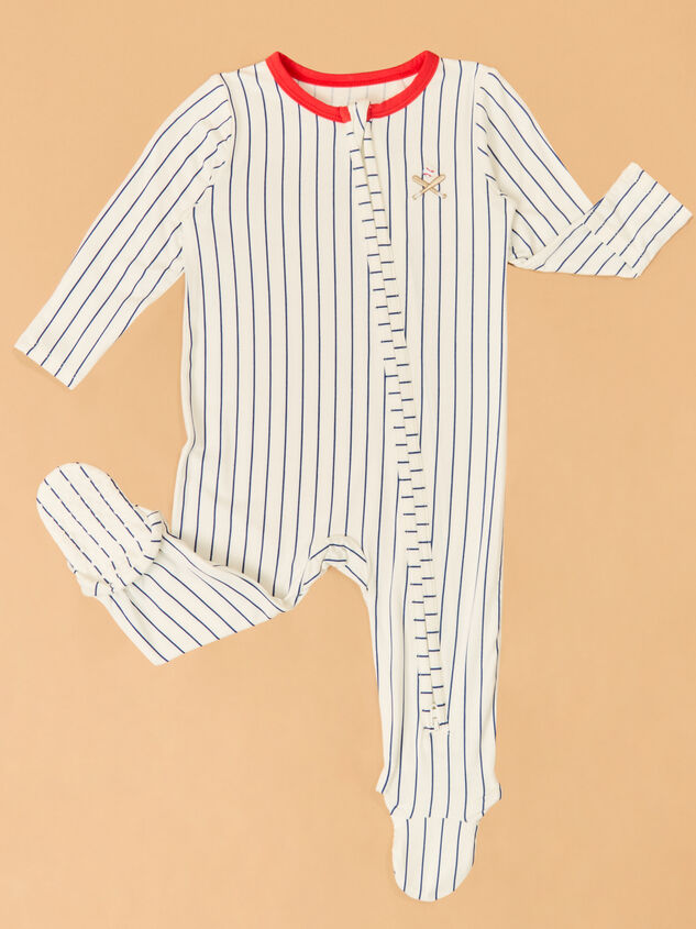 Batter's Up Baseball Footie Detail 2 - ALTAR'D STATE KIDS