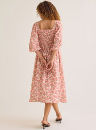 Zainy Floral Midi Mama Dress Detail 4 - AS Kids