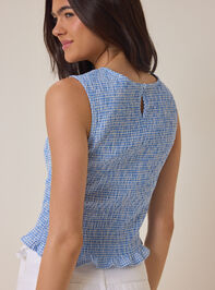 Katy Smocked Gingham Tank Top Detail 4 - ALTAR'D STATE KIDS