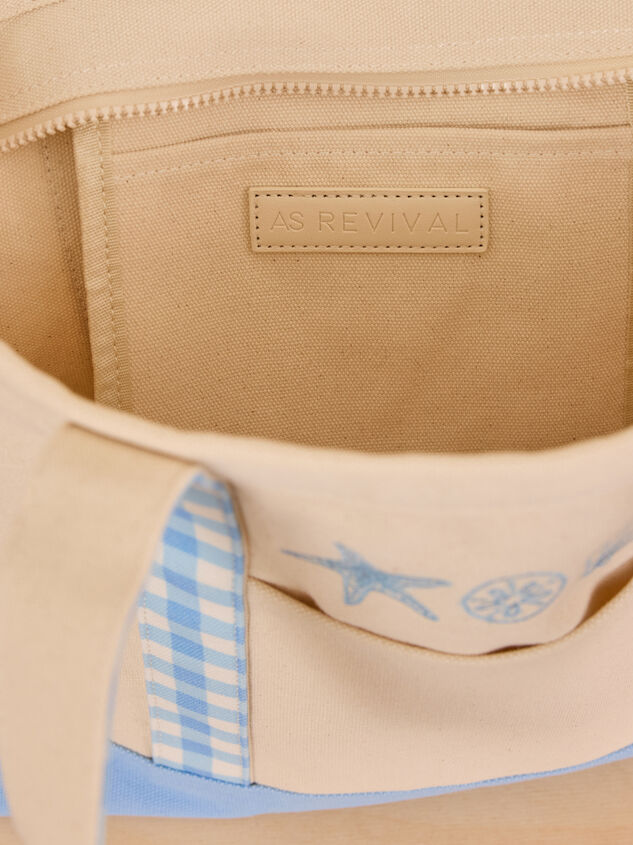 Sandy Shore Canvas Tote Detail 3 - ALTAR'D STATE KIDS