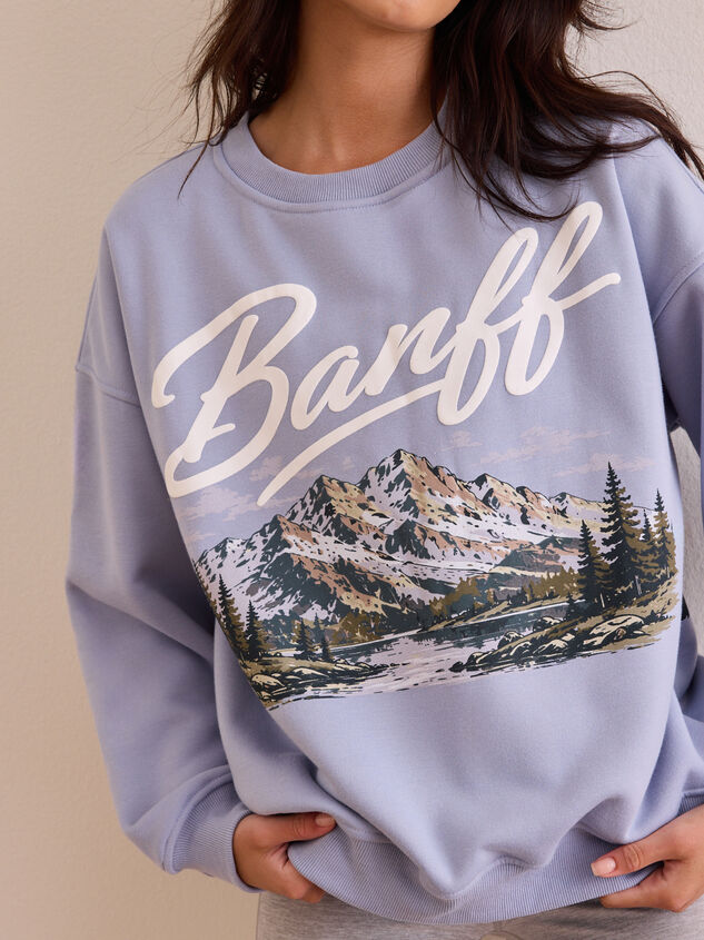 Banff Mountain Crew Neck Detail 2 - AS Kids