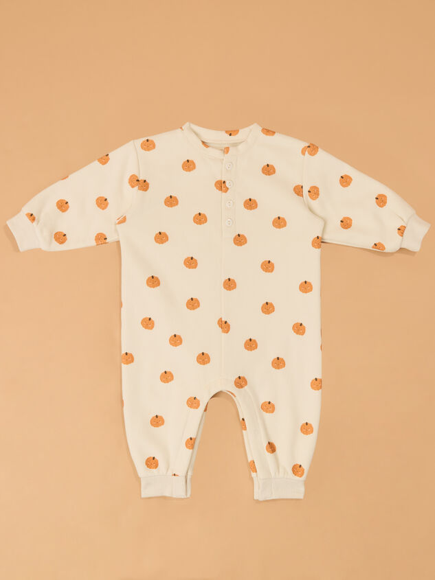 Sweet Squash Long Sleeve Jumpsuit Detail 2 - AS Kids