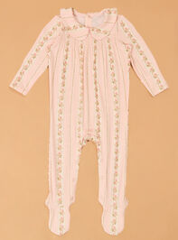 Antoinette Striped Peter Pan Footie - AS Kids